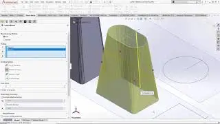 SOLIDWORKS — элемент лофт-изгиба