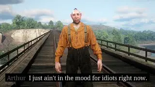 Arthur Terrorizes Bertram and he Runs Away 😂 | RDR2