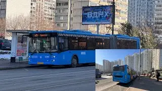 Едем длинный перегон по родным местам на современном ЛиАЗе-6213.65 (М35)