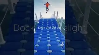Make a splash with the durable plastic floating docks! 😎🌊 #floatingdock #marina #watersports