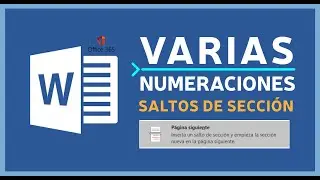 ✅ C&Oacute;MO NUMERAR P&Aacute;GINAS POR SECCIONES EN WORD 🔴 TUTORIAL 2021