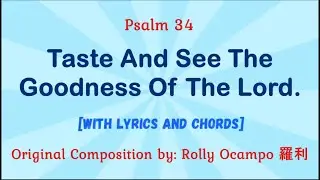for 11 August 2024 Mass | Psalm 34: Taste And See The Goodness Of The Lord with lyrics and chords