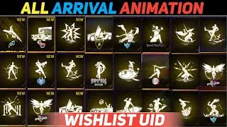 ALL ENTRY EMOTE IN FF || ALL ARRIVAL ANIMATION WISHLIST UID
