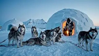 Life on the Ice Mountains ❄️ | Arctic Survival, Animals, and Daily Living