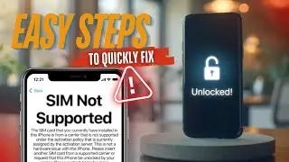 How to Fix SIM Not Supported on iPhone - Easy Steps