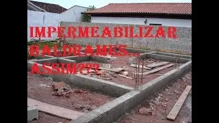 Impermeabilização de baldrames!!