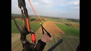 Flug und Landung, Motorschirm, Paramotor, starker Wind
