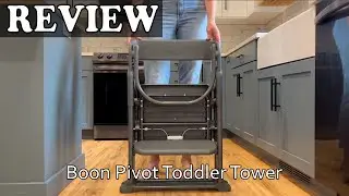 Boon Pivot Toddler Tower Folding Toddler Step Stool - DEMO & REVIEW