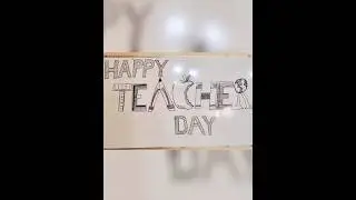 Happy Teacher's Day Calligraphy #whiteboard #calligraphy #ideas #shorts #trending #hastkalabyreena