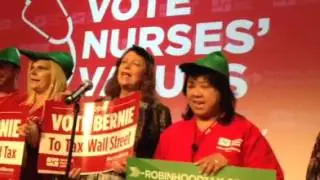 Nurses sing the 12 Values of Bernie Sanders