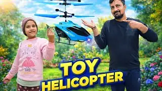 Flying helicopter 