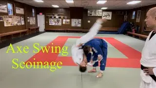 Executing a Seoinage that mimics swinging an Axe !