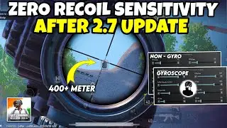 BGMI 3.0 UPDATE ZERO RECOIL SENSITIVITY | Best Sensitivity for GYRO & NON-GYRO PLAYERS | BGMI/PUBG