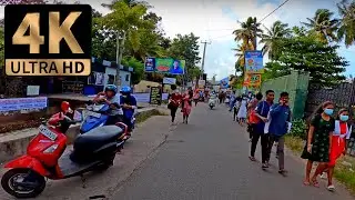Walking in Sri Lanka, Streets - MATARA - 4K, Street Sounds, ASMR, No Talk