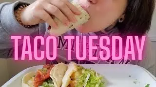 ASMR. TACO TUESDAY. Street Tacos. Chicken. Shrimp. Al Pastor (Eating sounds//no talking) Mukbang