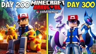 I Survived 300 Days in Cobblemon in Minecraft | Finally I Got Legendary Pokemon