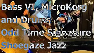 Odd-time shoegaze jazz for loving everyday life BASS VI, Micro KORG and Drums