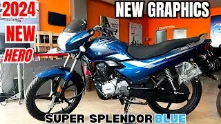 2024 Hero Super Splendor 125 New Graphics Detail Review | Price | Mileage |