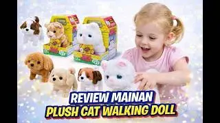 Review  Plush Pet cat walking doll and Nailong Camera Projector‼️