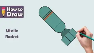 [#5/9] 🚀 How to Draw a Missile Rocket - Easy Step-by-Step Guide! ✏️ #HowToDraw #MissileRocket