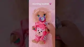 morning routine with Alli! #babyalive #babydoll #roleplay #shorts