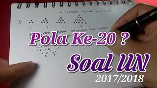 Ada berapa bulatan pada pola ke 20? | Soal UN 2017/2018