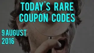 INSANE DISCOUNT CODES - Tuesday 9th August, 2016