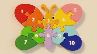 Butterfly Numbers Puzzle | Learn to Count 1 to 10