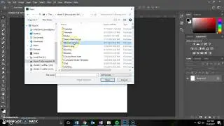 How to open existing file in PhotoShop