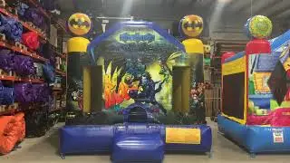 Batman inflatable bounce house rental from About to Bounce Inflatable Rentals New Orleans