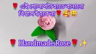Real Rose or Handmade?🌹Clay Rose Making Satisfying Art || Amazing Craft Video