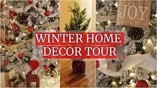 WINTER HOME DECOR TOUR 2018 || Rustic Glam