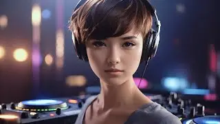 Anime Girl Listening to Music by the Sea &ndash; Soft Electronic | Calm Vibes