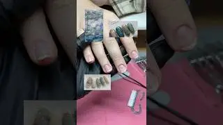 Watch me create monet inspired gel x nails 🪷🪻 #nails #nailsnailsnails #nailart #nailinspo