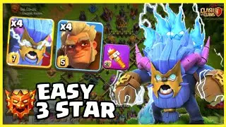4 SUPER YETIS + 4 DRUIDS + Torch 🔥 Best Strategy For Legend League ❗ Easy TH18 Attack Strategy