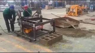QME4-45 simple electric concrete movable block machine for small business