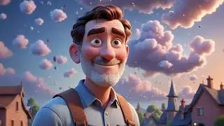 One Gentle Giant Walks Through Clouds | Soothing Imagination Rhyme for Kids | Peaceful Bedtime Song
