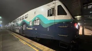 (Northbound) Sounder Train SDRX 322 (Out Of Service) backs up at the Lakewood Station.