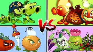 Random 4 Team Plant Battel || Who Will Win || PVZ2