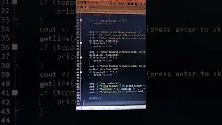 pizza shop c++