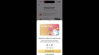 CAN YOU SEND BUDDY PASS TWICE IN SNAPCHAT?