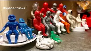 Sitter Pilot/Driver Space Figures by Marx, MPC, Palmer, Hing Fat, Britain's, Deluxe Reading & Others