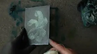 Lily - My experimental etching printing process #art #printmaking #intaglio