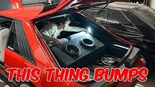Installing subs in my Foxbody Mustang!