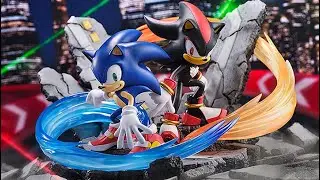New sonic the hedgehog Sonic Adventure 2 S-Fire Sonic and Shadow Figure collectibles sega