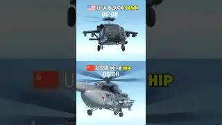 Black Hawk vs Mi-8 - Turn Rate - Helicopter Test