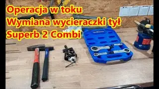 Wymiana wycieraczki tył/rear wiper replacement Skoda Superb 2FL, kt&oacute;ra metoda dała radę?!