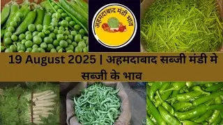 Ahmedabad wholesale vegetable market | 19 August 2025 | अहमदाबाद सब्जी मंडी मे सब्जी के भाव...