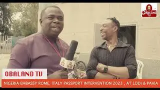 Nigeria Embassy Rome, Italy Passport intervention Program 2023