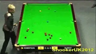 Neil Robertson vs. Shaun Murphy - Snooker Masters 2012 Final - Frame 1 (Part 1)